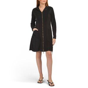 WEARABLES BY XCVI Black Uzma Jacket Mini Dress